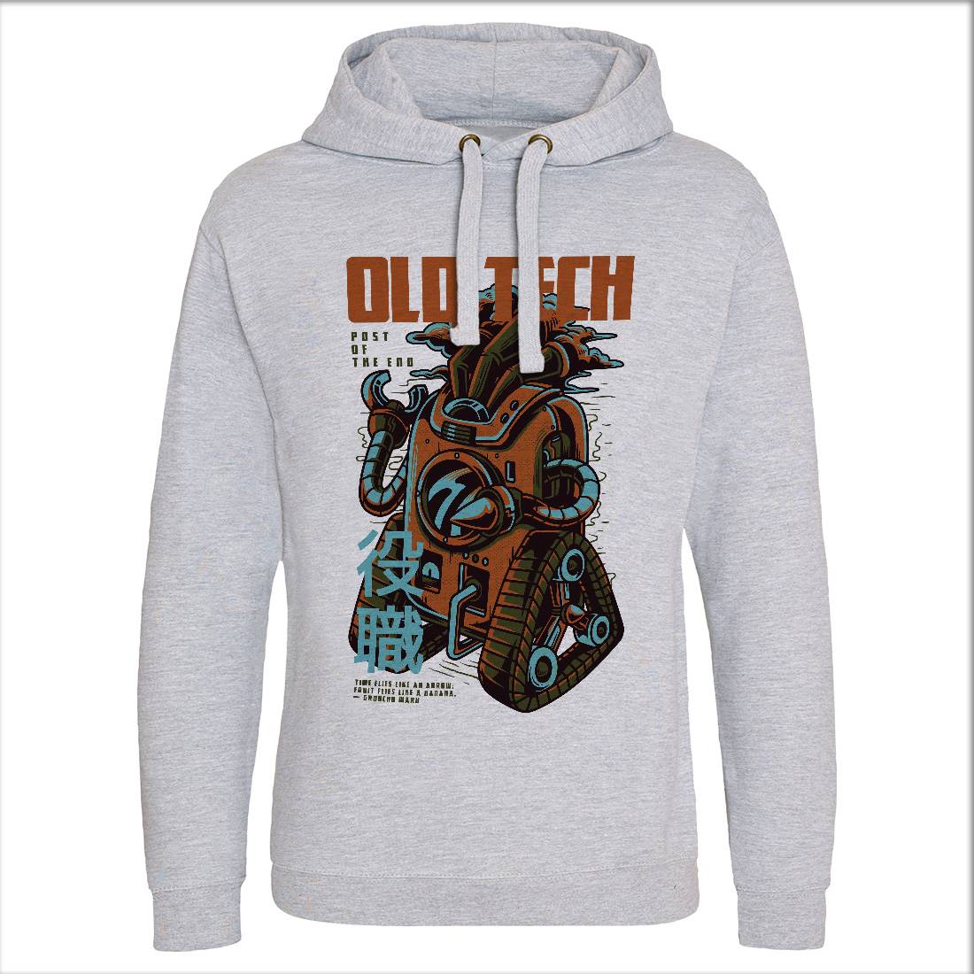 Old Tech Mens Hoodie Without Pocket Space D671