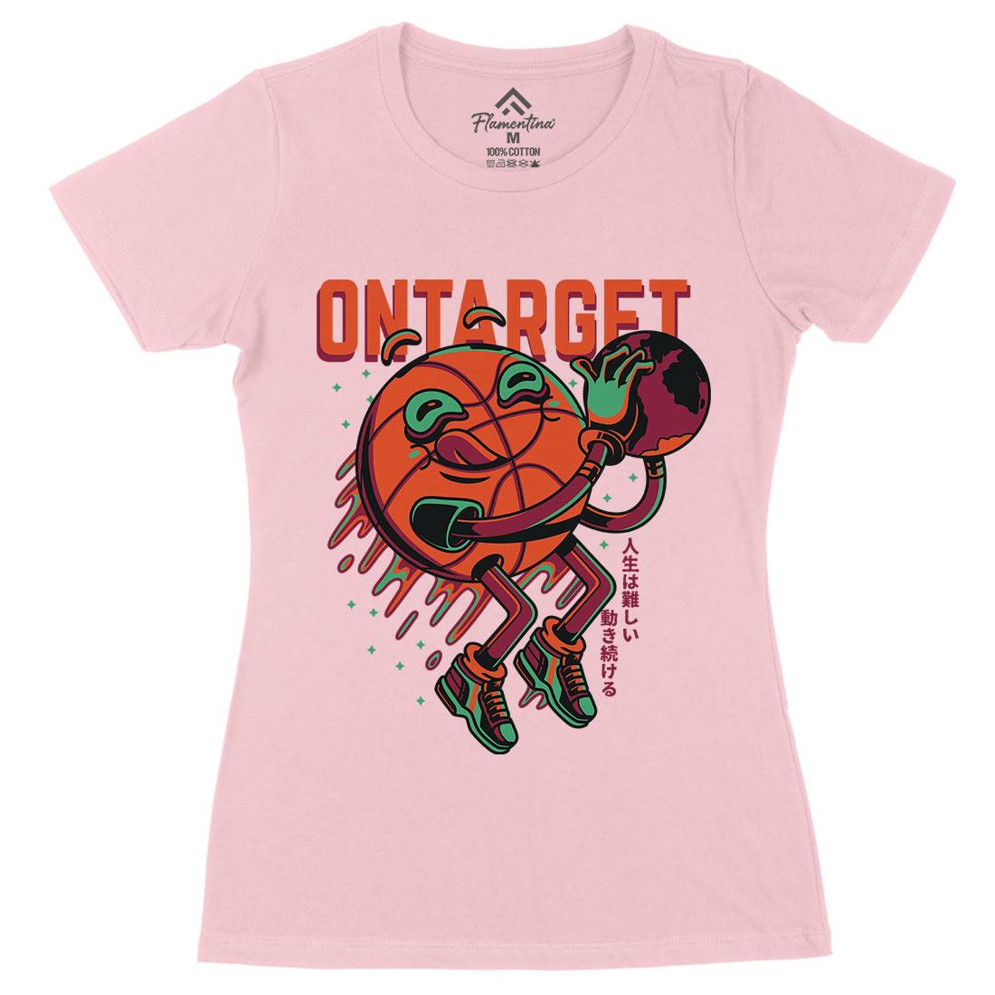 On Target Womens Organic Crew Neck T-Shirt Sport D673