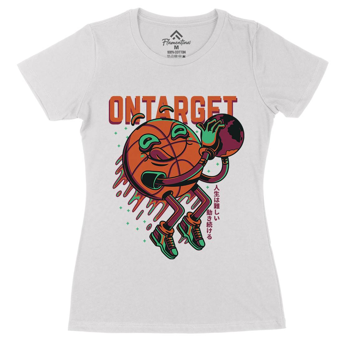 On Target Womens Organic Crew Neck T-Shirt Sport D673