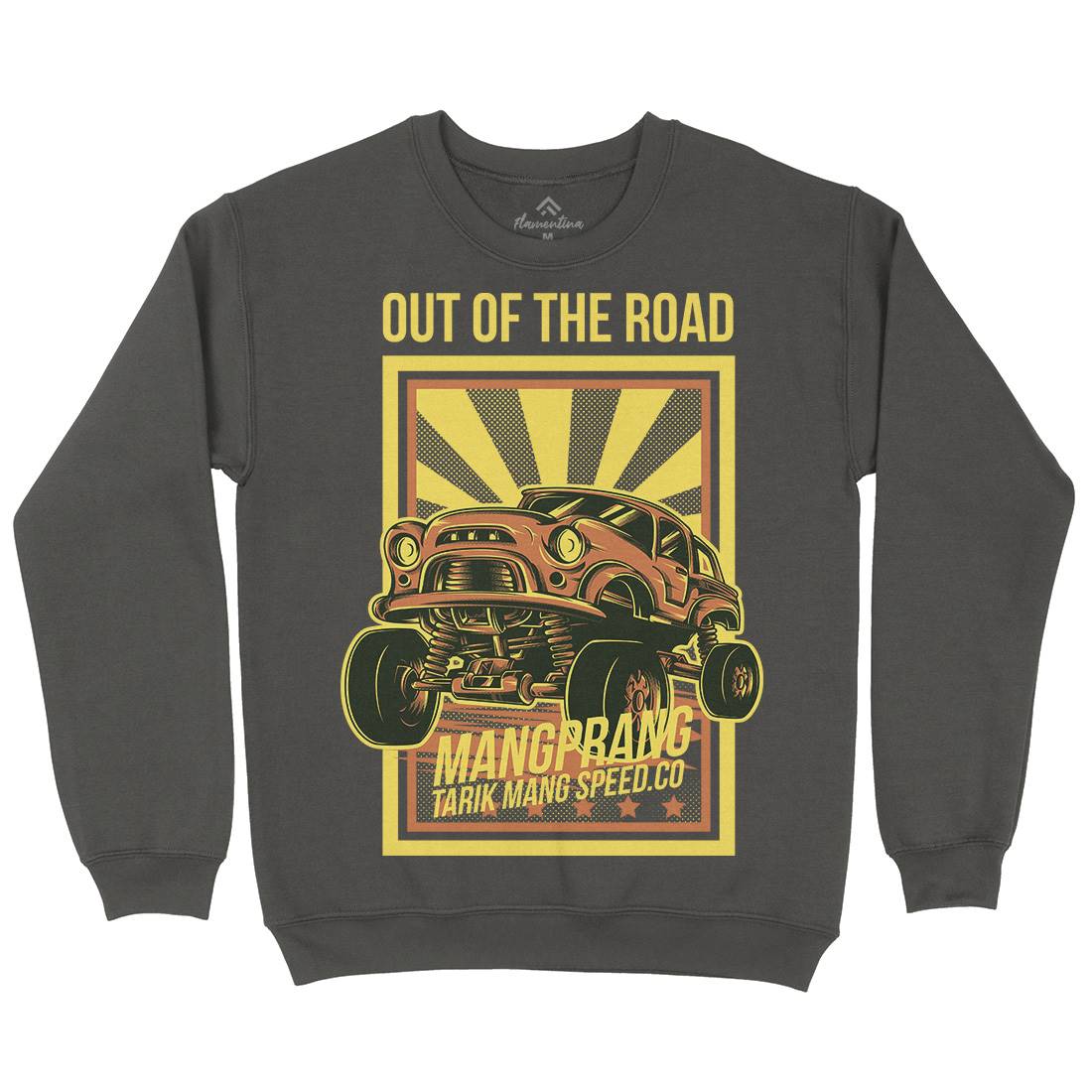 Out Of The Road Mens Crew Neck Sweatshirt Cars D674