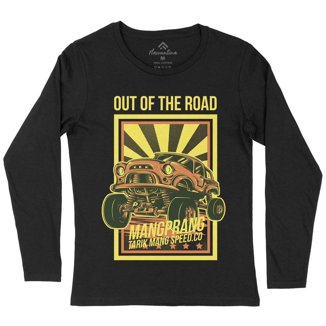 Out Of The Road Womens Long Sleeve T-Shirt Cars D674