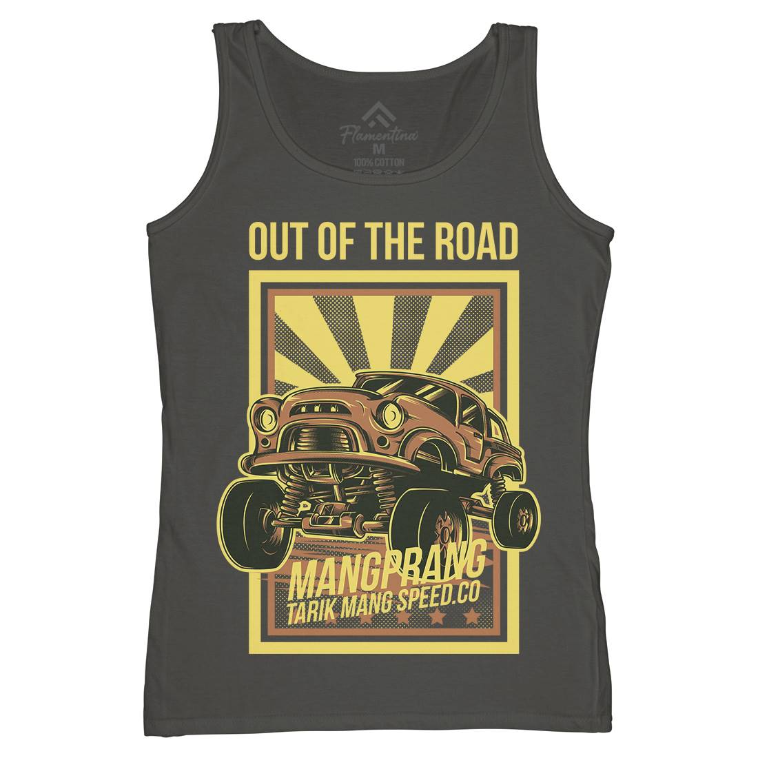 Out Of The Road Womens Organic Tank Top Vest Cars D674