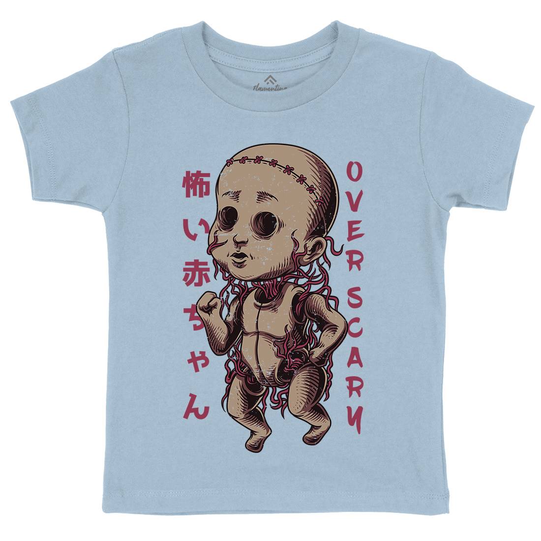 Over Scary Kids Crew Neck T-Shirt Horror D675
