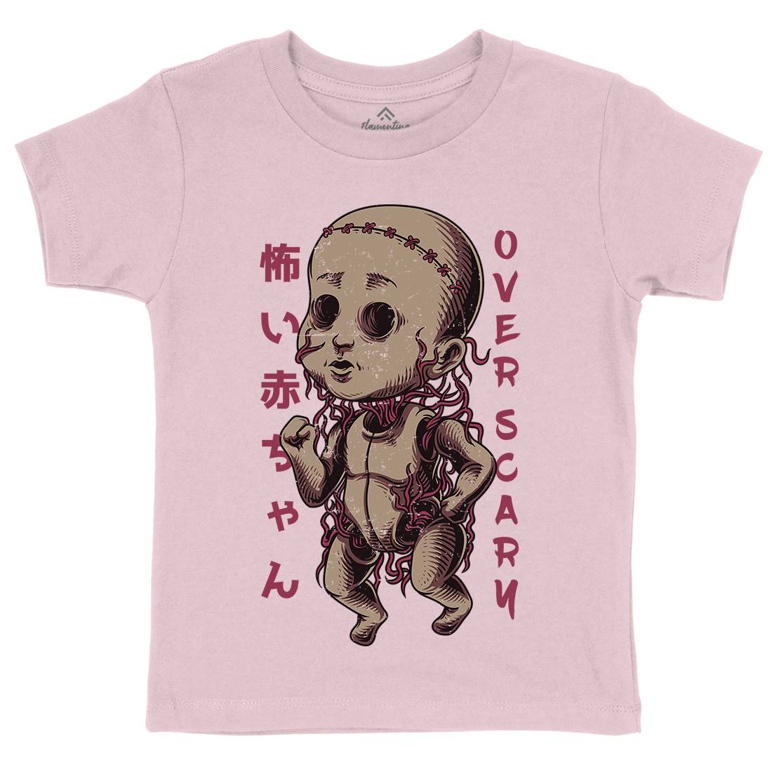 Over Scary Kids Crew Neck T-Shirt Horror D675