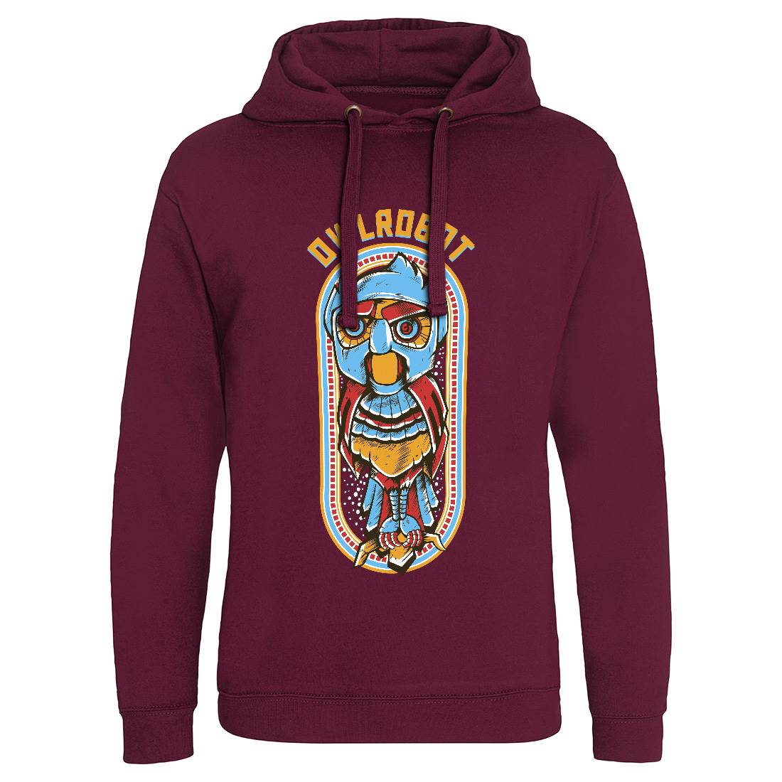 Owl Robot Mens Hoodie Without Pocket Animals D676