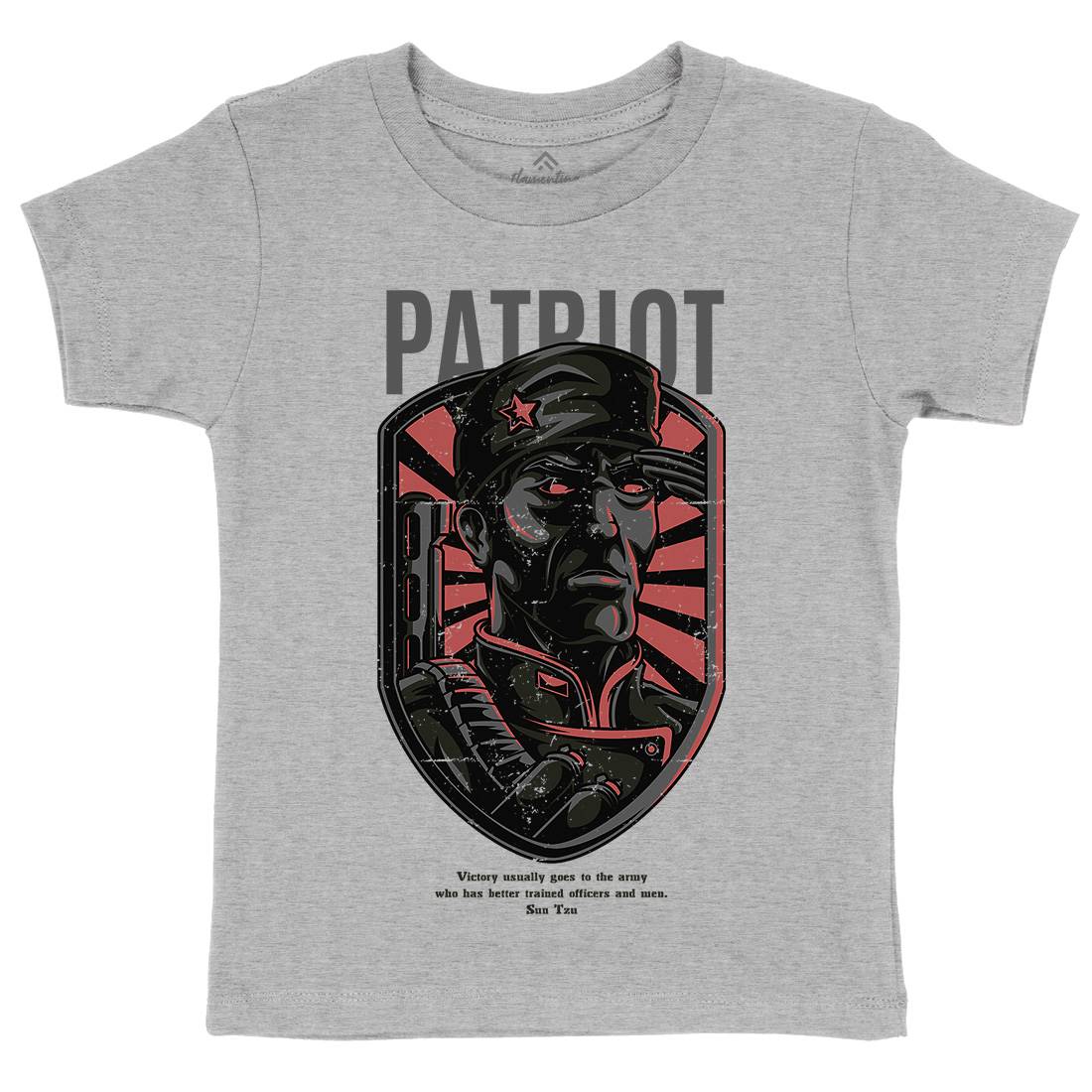 Patriot Kids Crew Neck T-Shirt Army D677