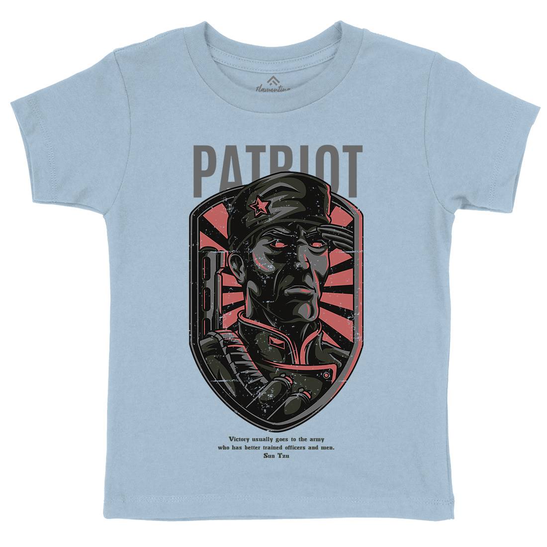 Patriot Kids Crew Neck T-Shirt Army D677