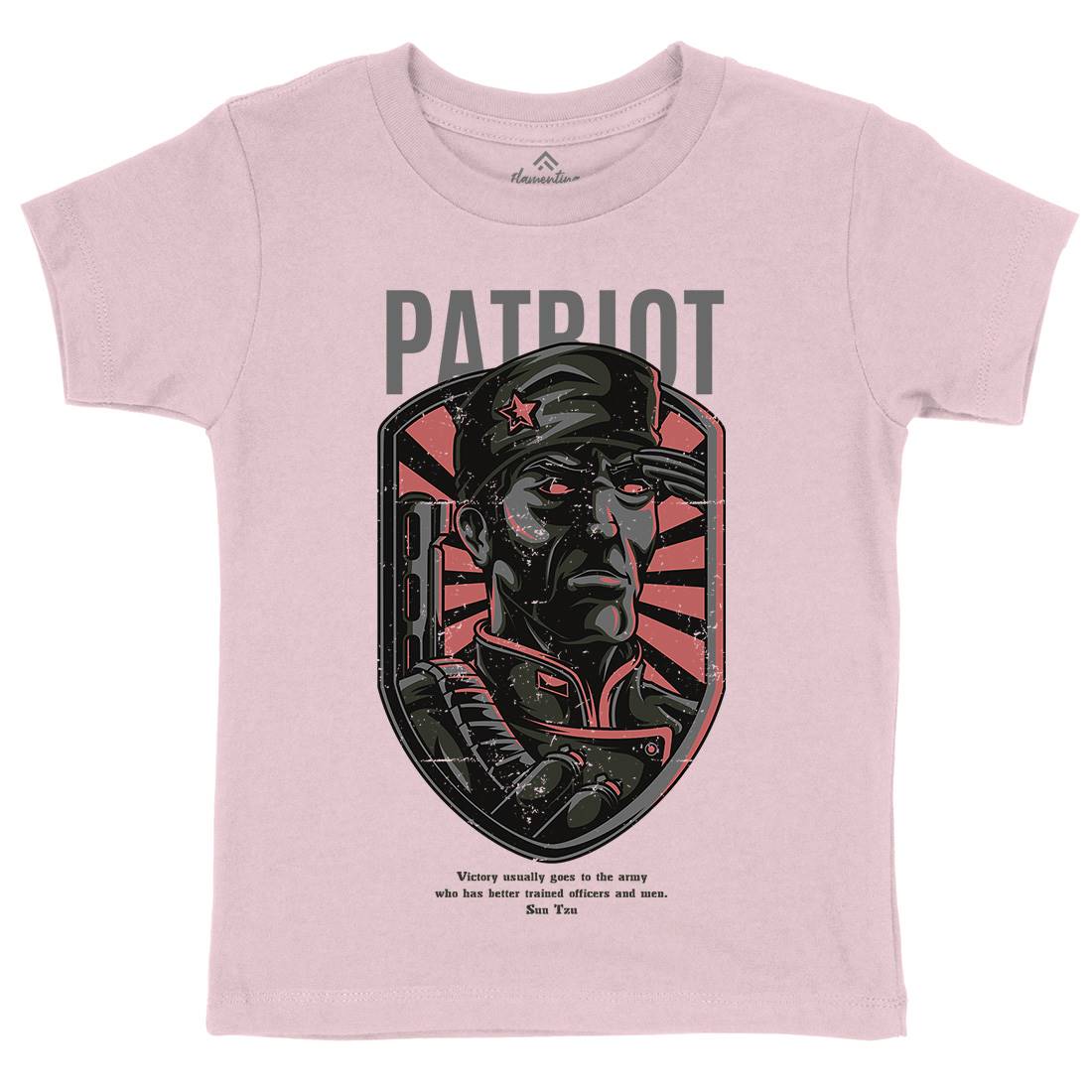Patriot Kids Organic Crew Neck T-Shirt Army D677