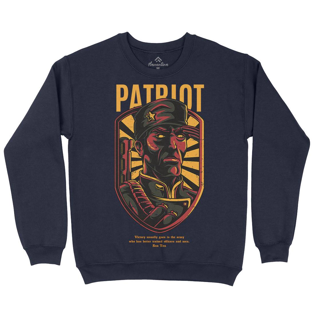 Patriot Kids Crew Neck Sweatshirt Army D677