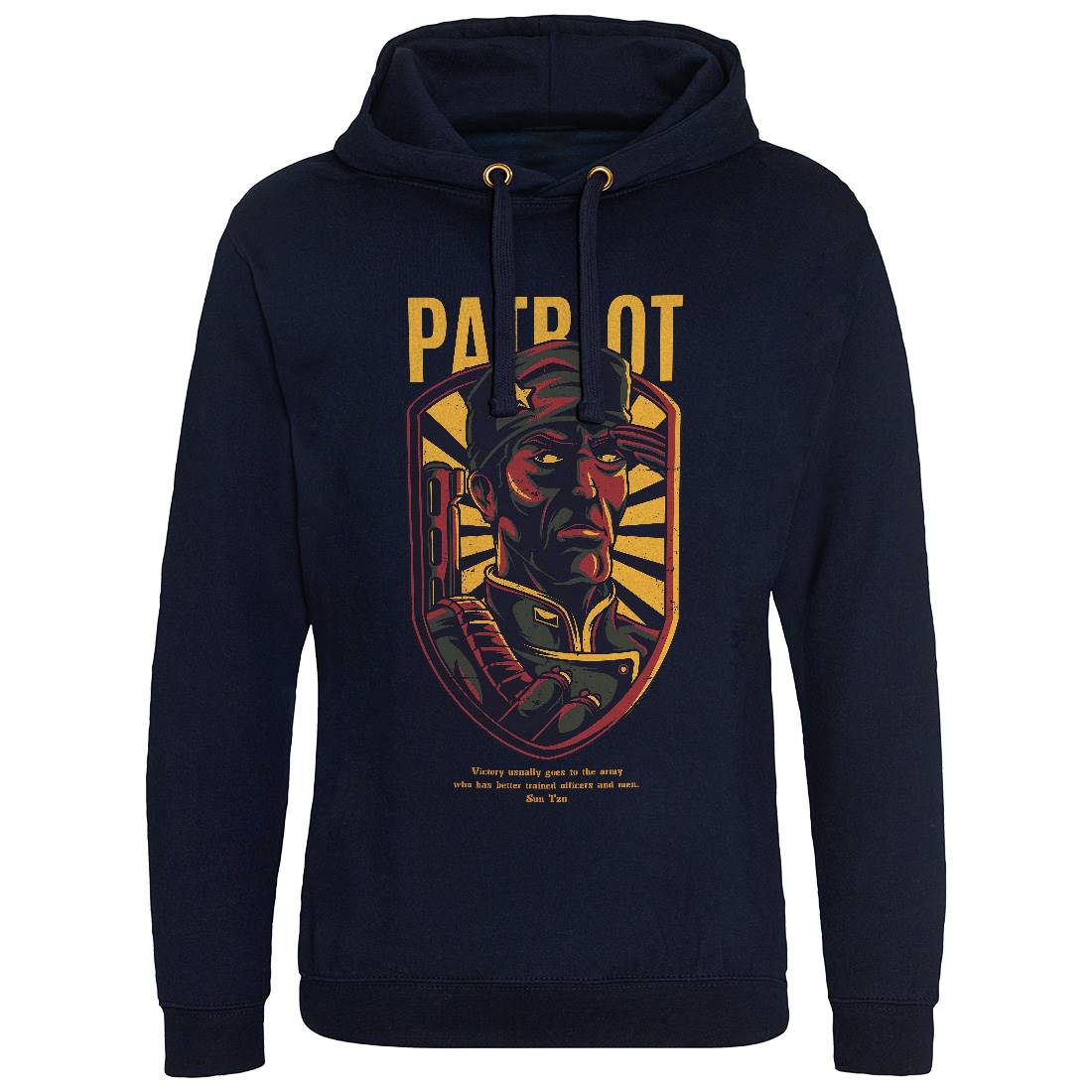 Patriot Mens Hoodie Without Pocket Army D677