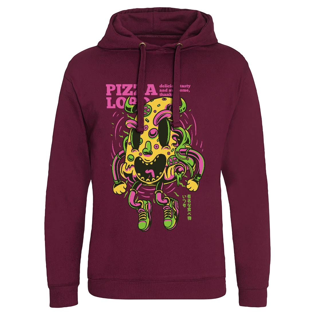Pizza Lord Mens Hoodie Without Pocket Food D679