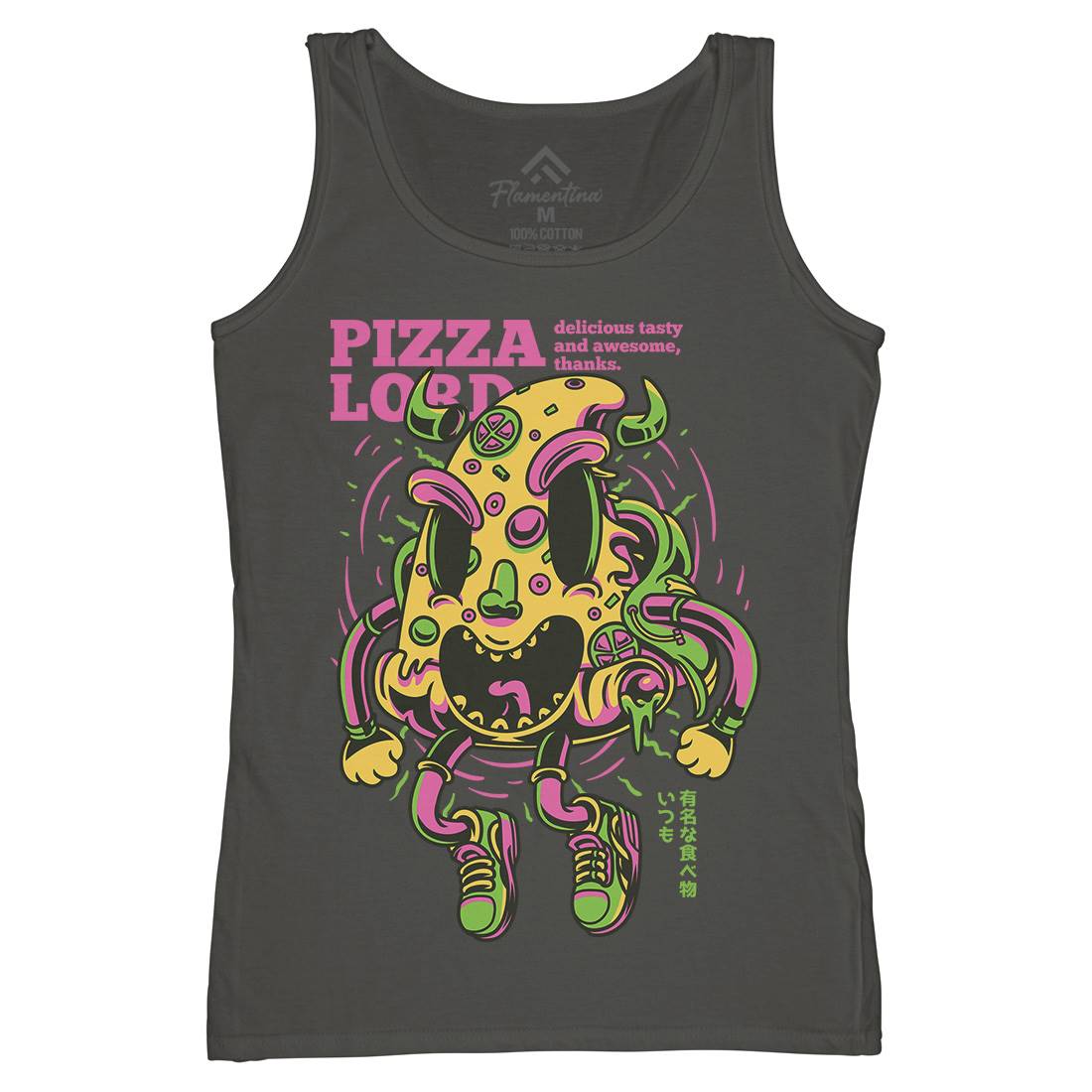Pizza Lord Womens Organic Tank Top Vest Food D679