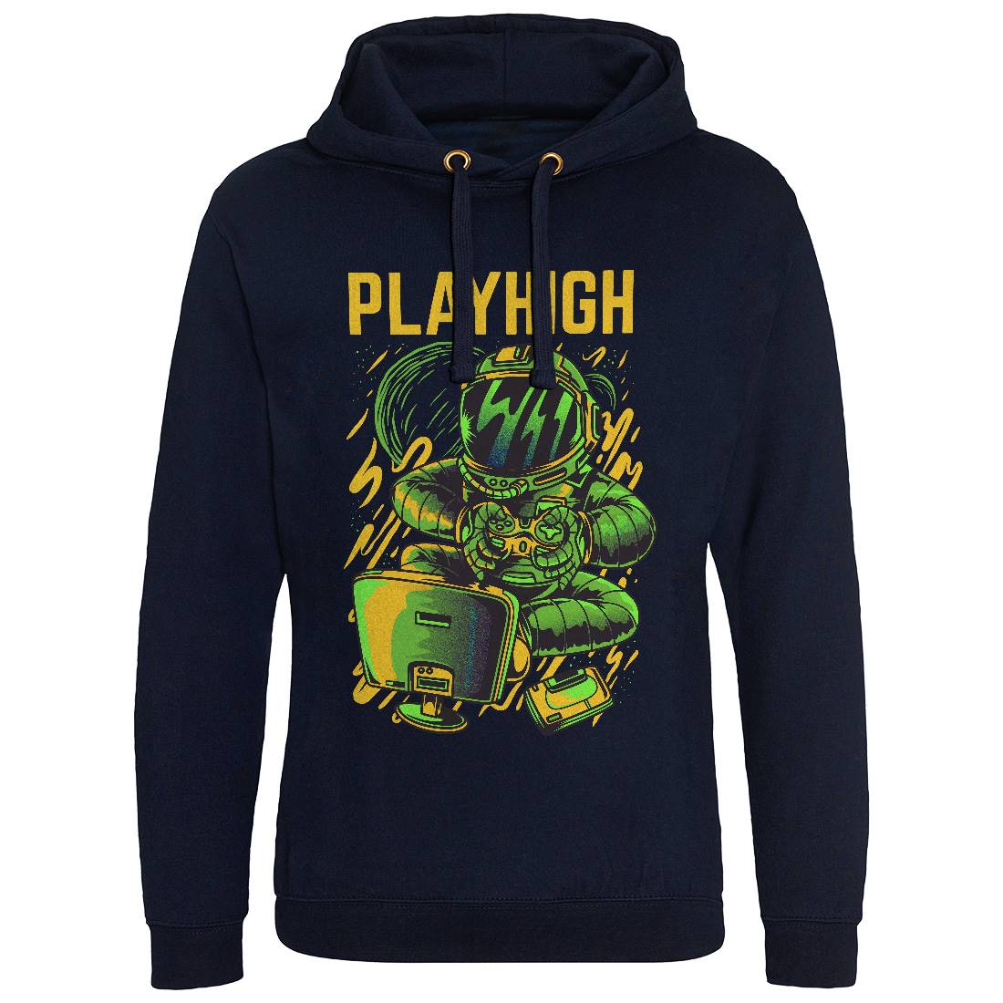 Play High Mens Hoodie Without Pocket Space D680