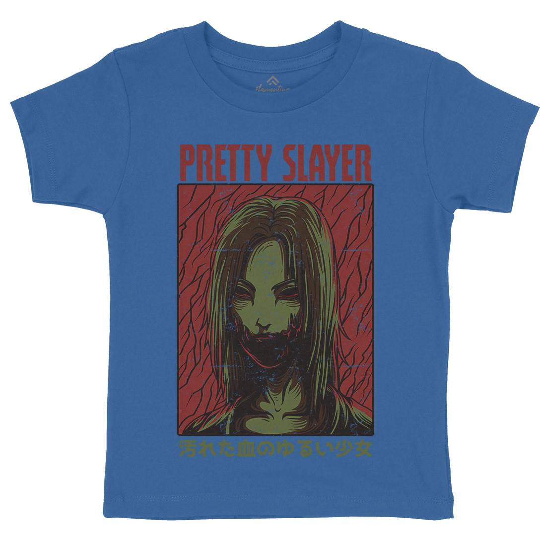 Pretty Slayer Kids Crew Neck T-Shirt Horror D682