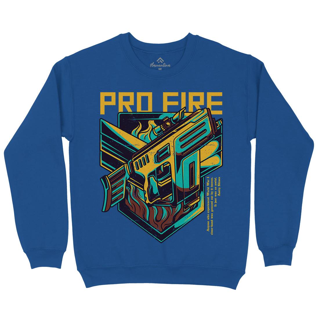 Pro Fire Kids Crew Neck Sweatshirt Army D683