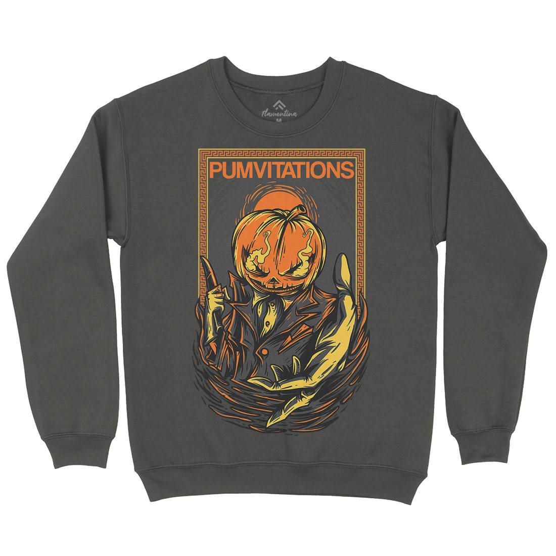 Pumpkin Kids Crew Neck Sweatshirt Horror D685