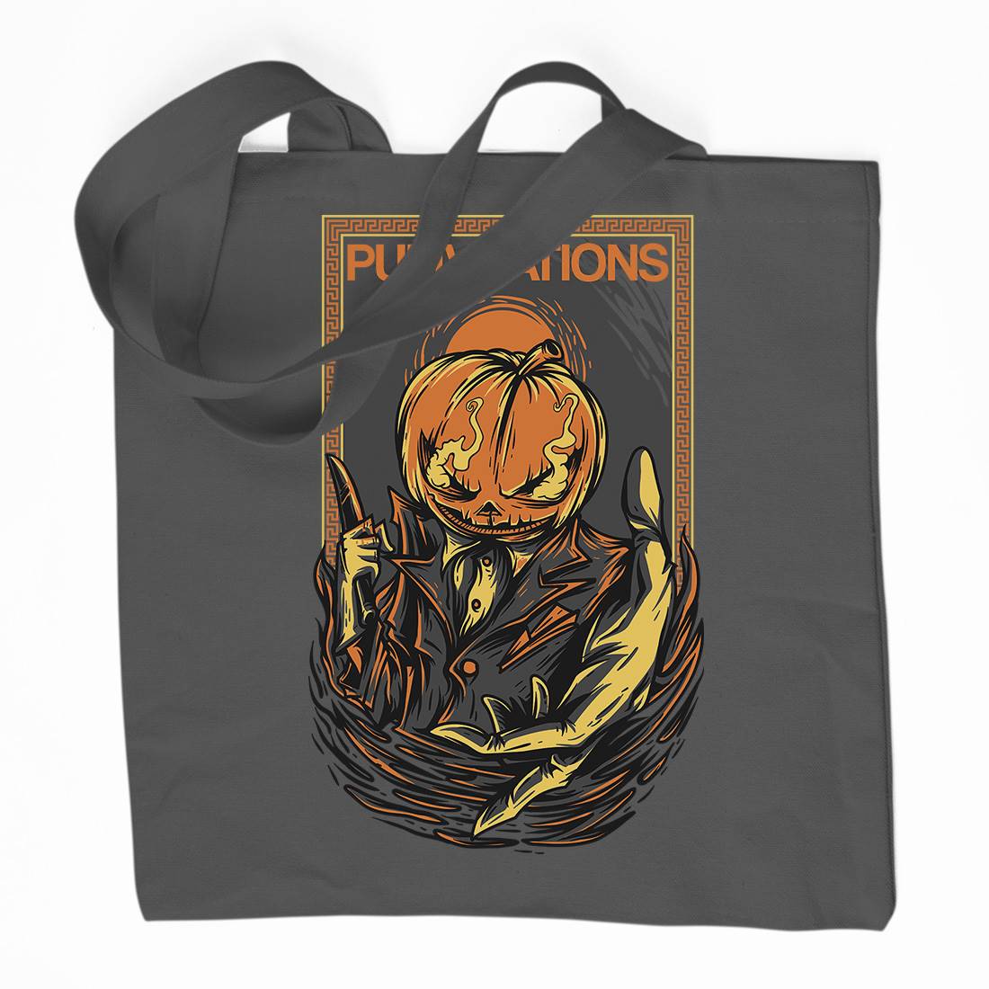 Pumpkin Organic Premium Cotton Tote Bag Horror D685
