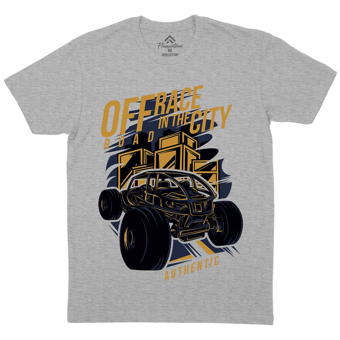 Race In The City Mens Crew Neck T-Shirt Cars D687