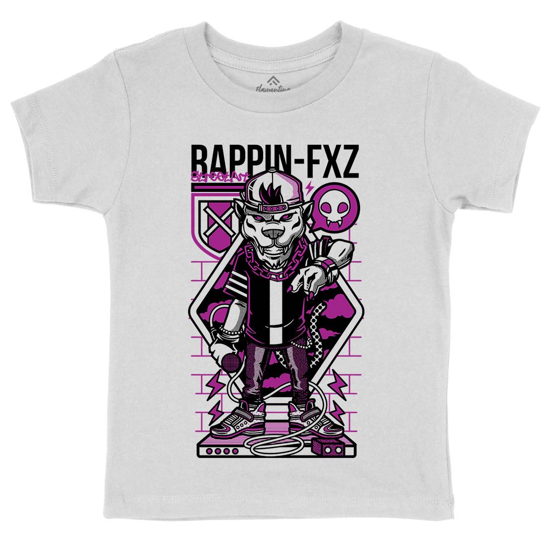 Rappin Kids Crew Neck T-Shirt Music D688