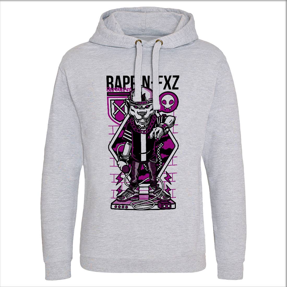 Rappin Mens Hoodie Without Pocket Music D688