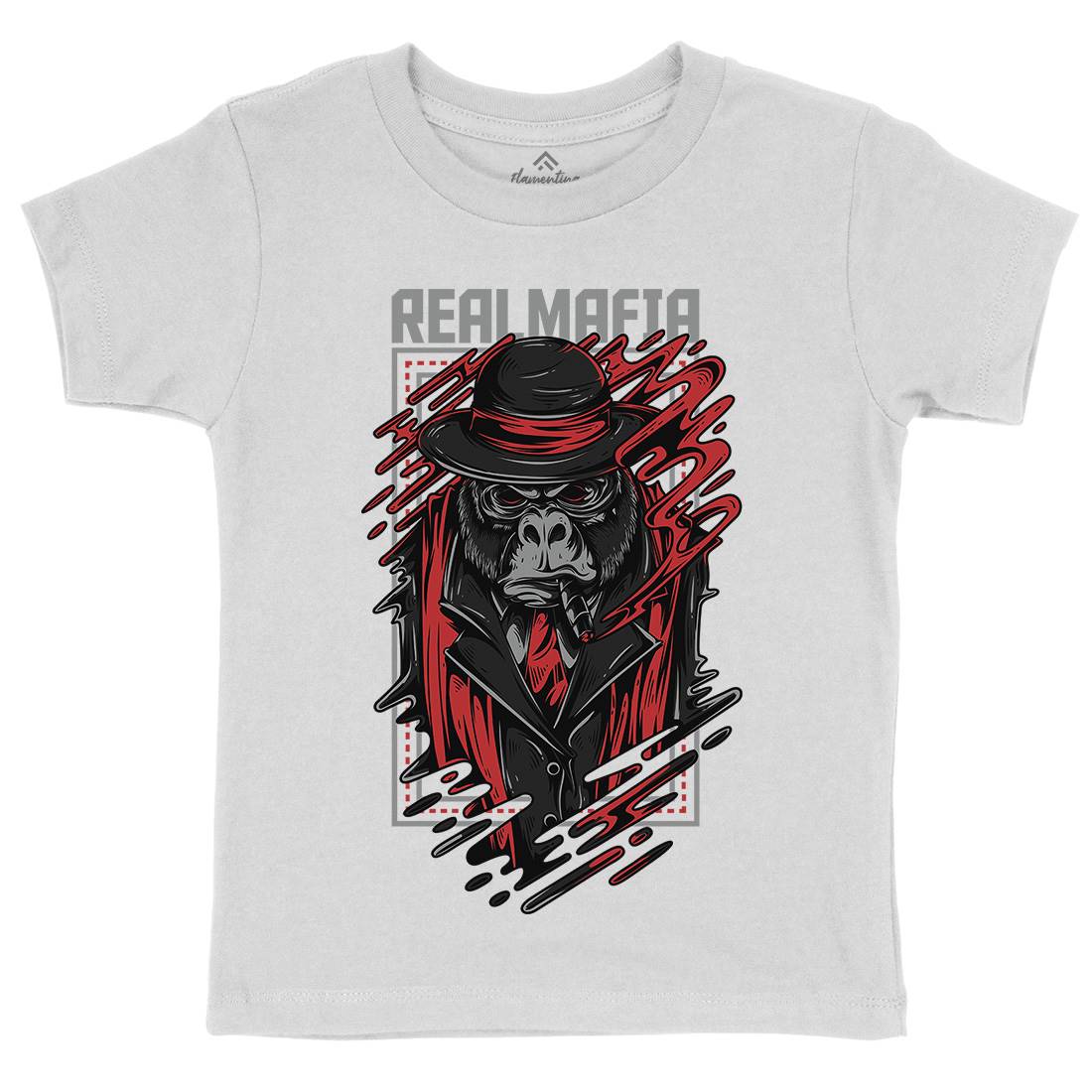 Real Mafia Kids Crew Neck T-Shirt animals D690