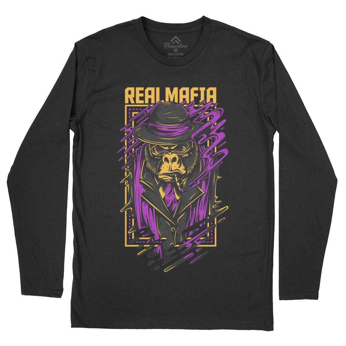 Real Mafia Mens Long Sleeve T-Shirt animals D690