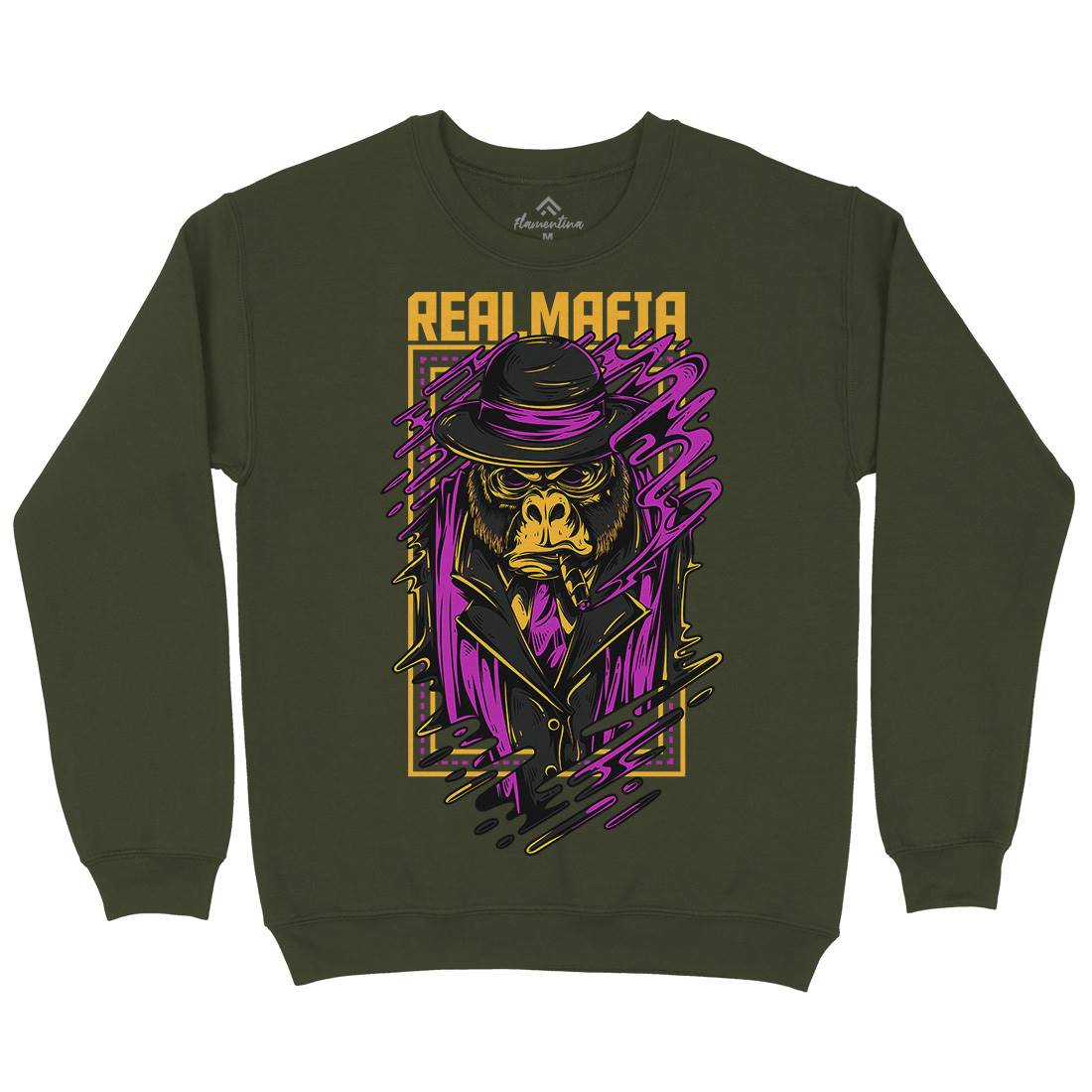 Real Mafia Mens Crew Neck Sweatshirt animals D690