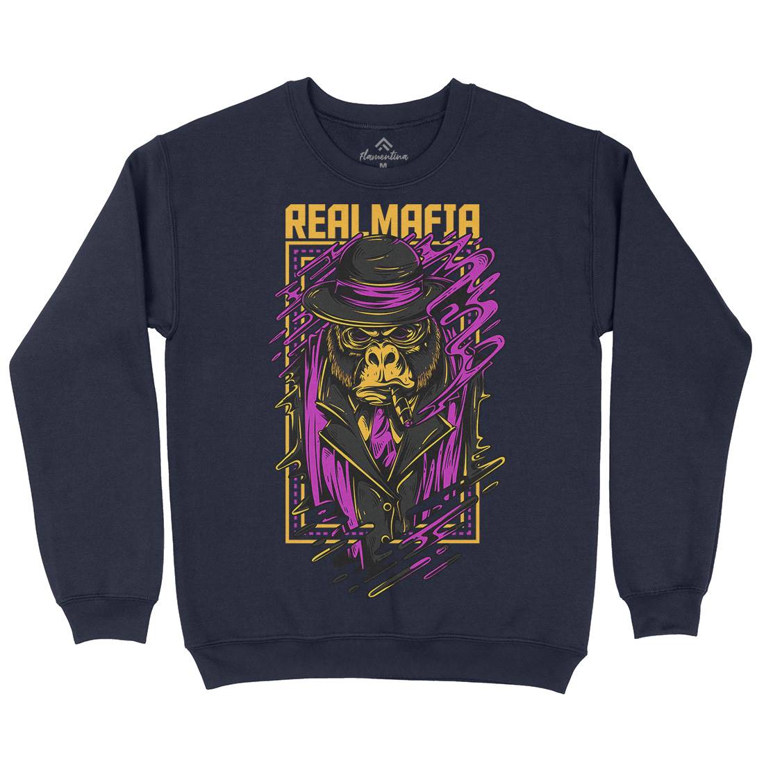 Real Mafia Mens Crew Neck Sweatshirt animals D690