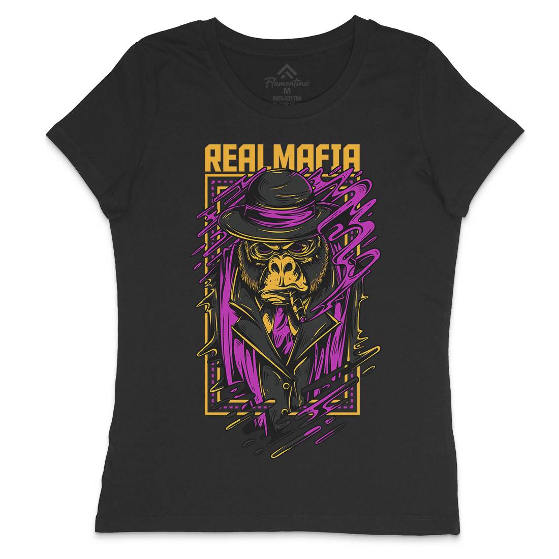 Real Mafia Womens Crew Neck T-Shirt animals D690