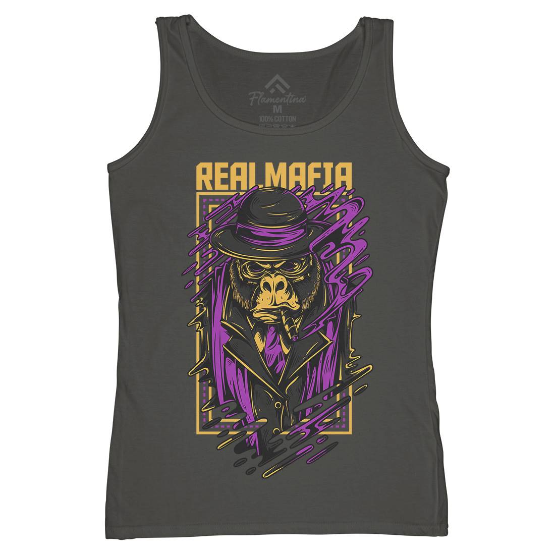 Real Mafia Womens Organic Tank Top Vest animals D690