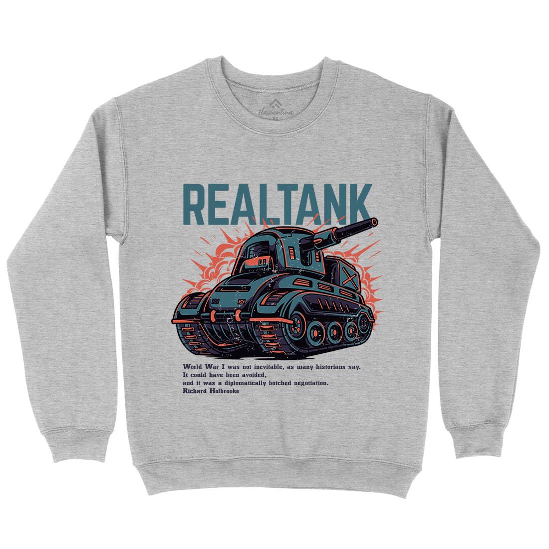 Tank Kids Crew Neck Sweatshirt Army D691