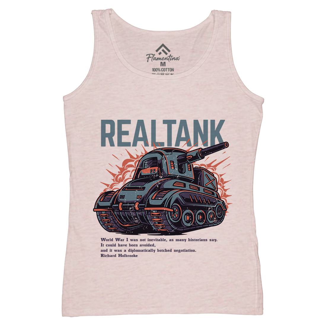Tank Womens Organic Tank Top Vest Army D691