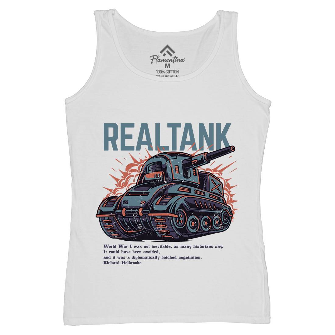 Tank Womens Organic Tank Top Vest Army D691