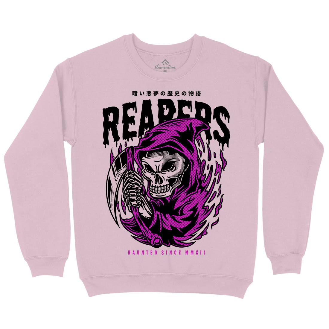 Grim Reaper Kids Crew Neck Sweatshirt Horror D693