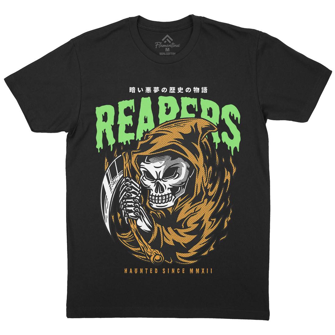 Grim Reaper Mens Crew Neck T-Shirt Horror D693