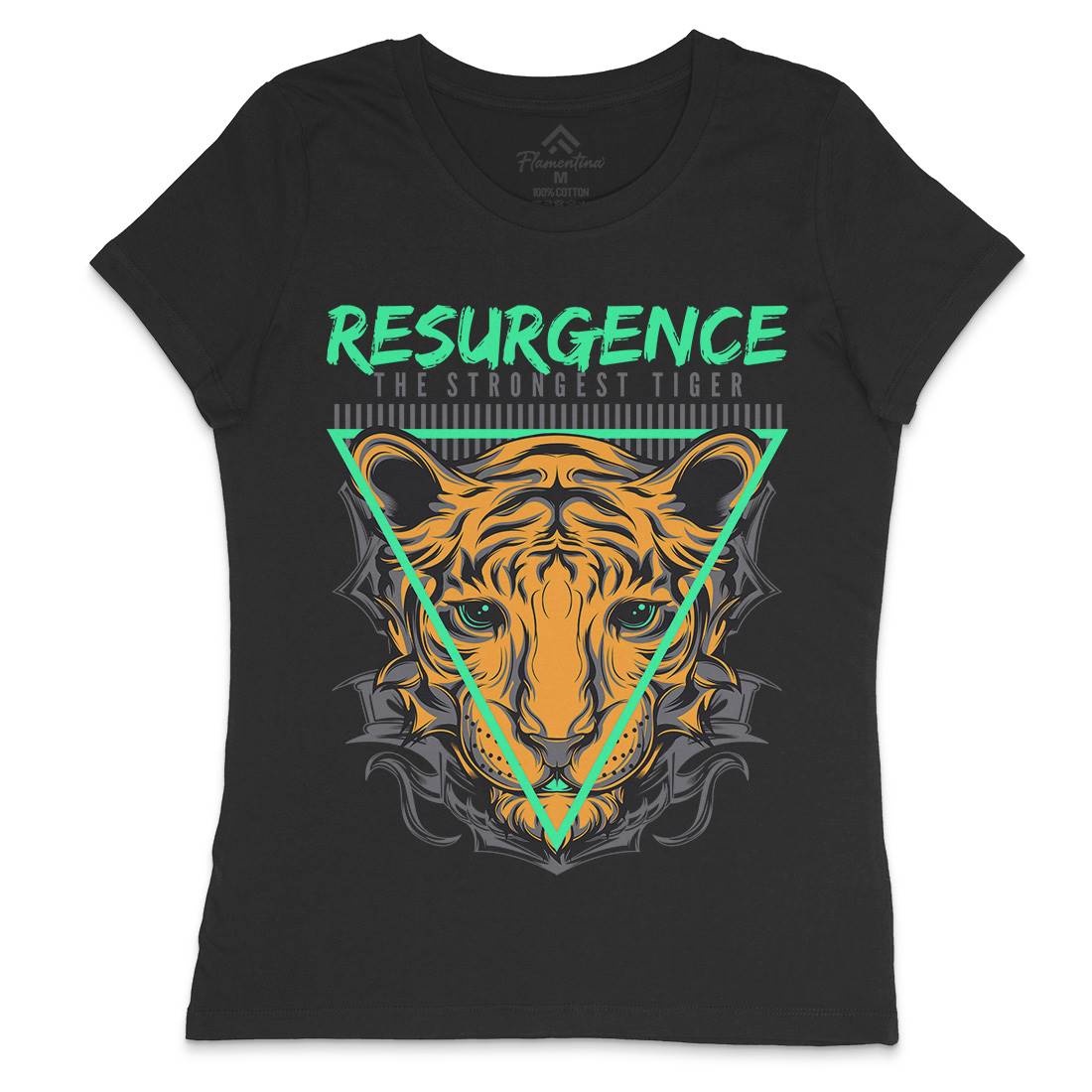 Strongest Tiger Womens Crew Neck T-Shirt Animals D695