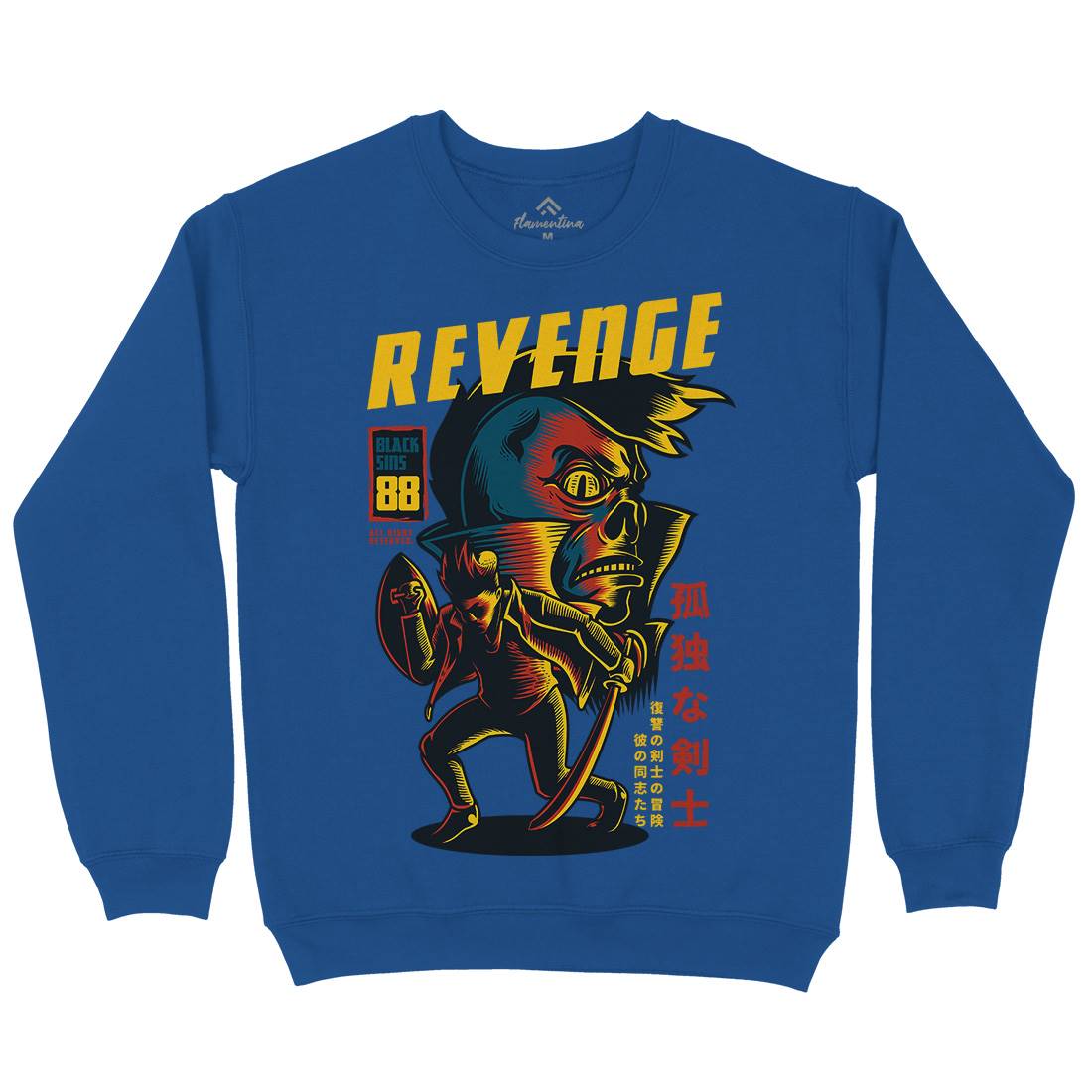 Revenge Kids Crew Neck Sweatshirt Warriors D698
