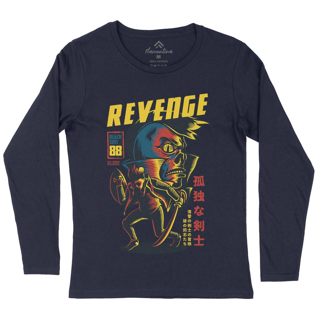Revenge Womens Long Sleeve T-Shirt Warriors D698