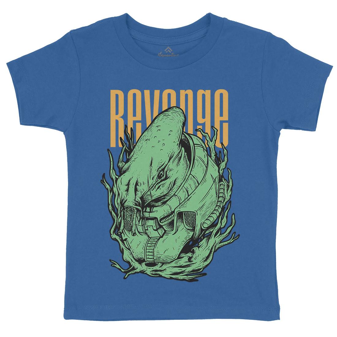 Revenge Alien Kids Organic Crew Neck T-Shirt Horror D699