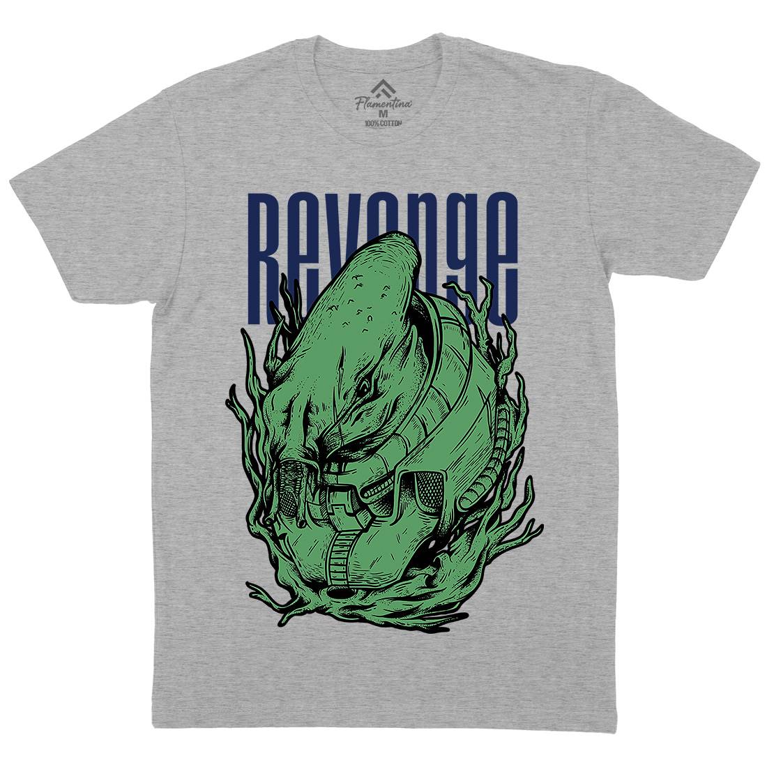Revenge Alien Mens Crew Neck T-Shirt Horror D699