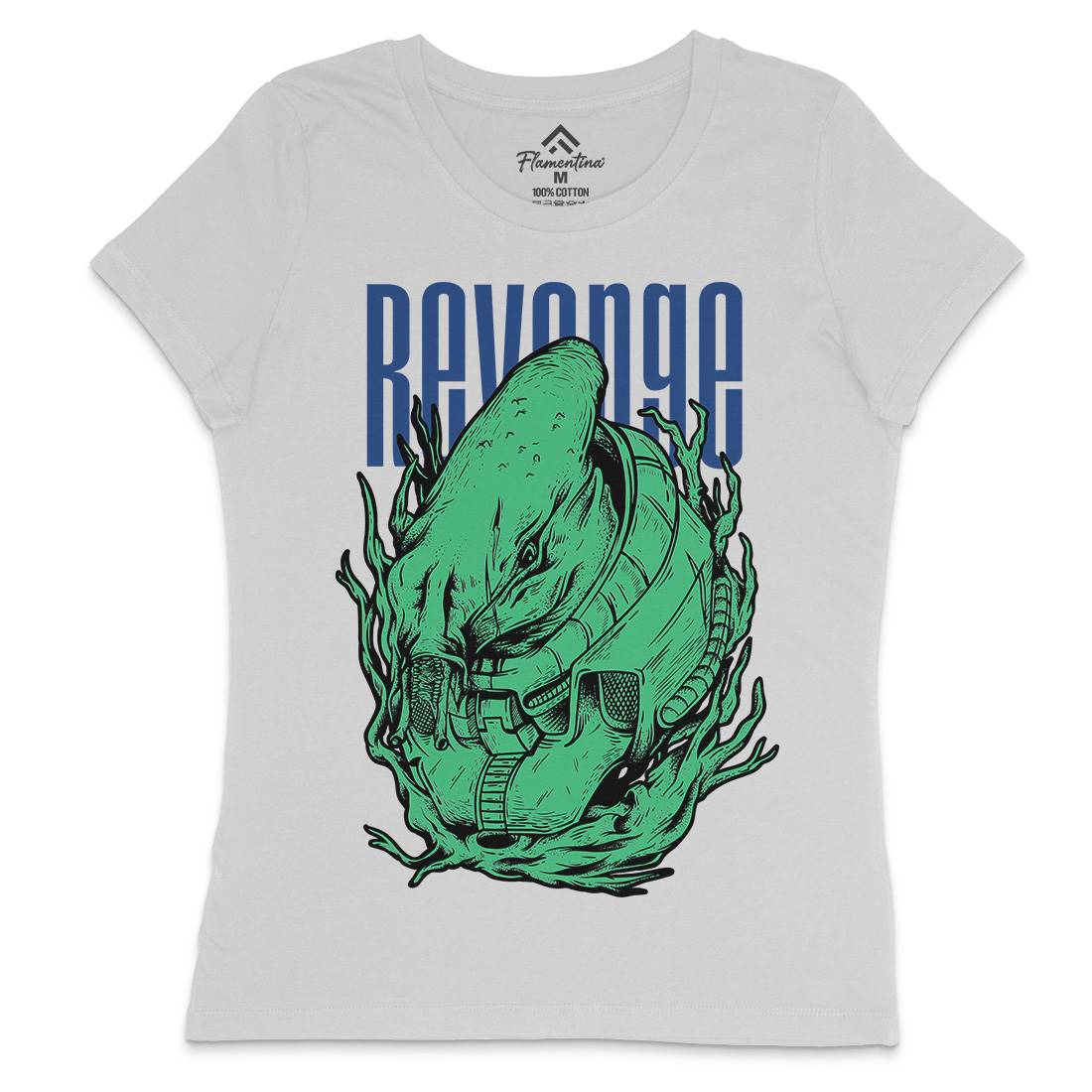 Revenge Alien Womens Crew Neck T-Shirt Horror D699
