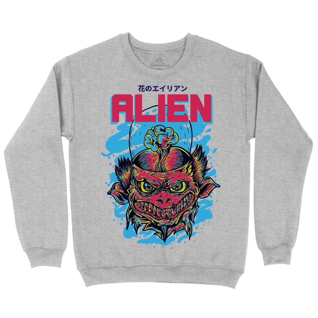 Alien Invaders Mens Crew Neck Sweatshirt Space D702
