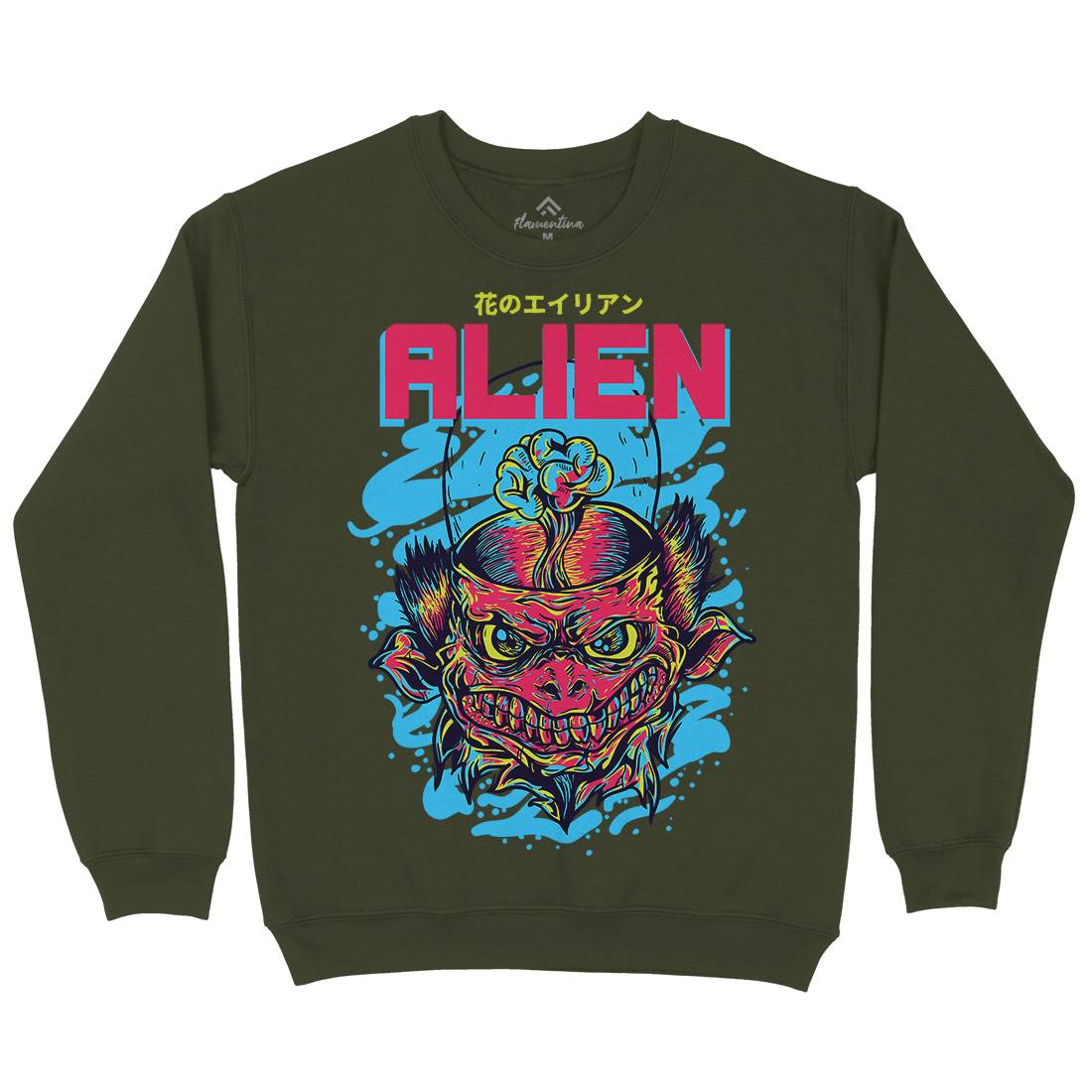 Alien Invaders Mens Crew Neck Sweatshirt Space D702