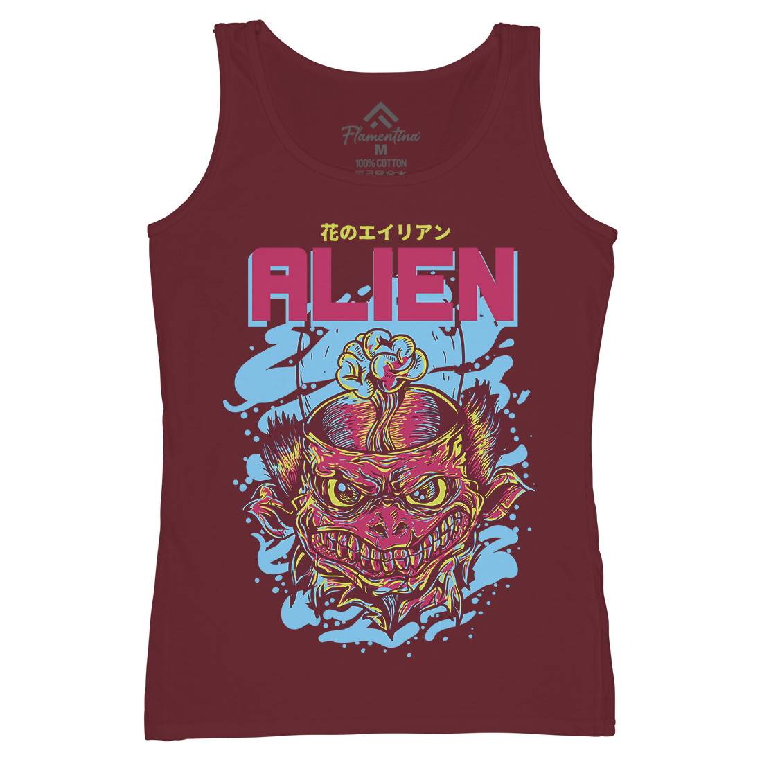 Alien Invaders Womens Organic Tank Top Vest Space D702