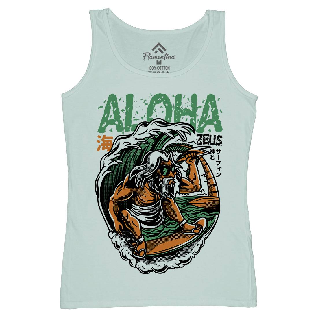 Aloha Zeus Womens Organic Tank Top Vest Surf D703