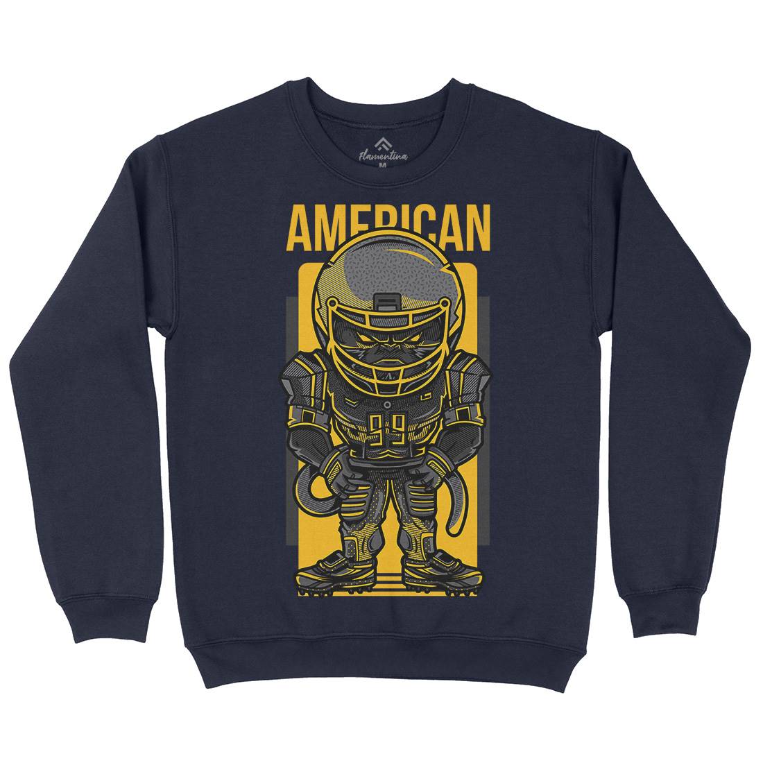 American Football Kids Crew Neck Sweatshirt Sport D704