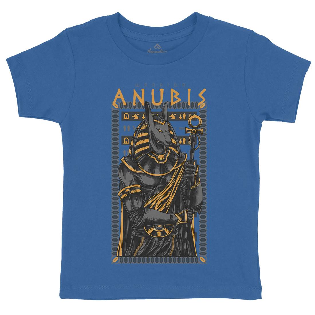 Anubis God Kids Crew Neck T-Shirt Warriors D706