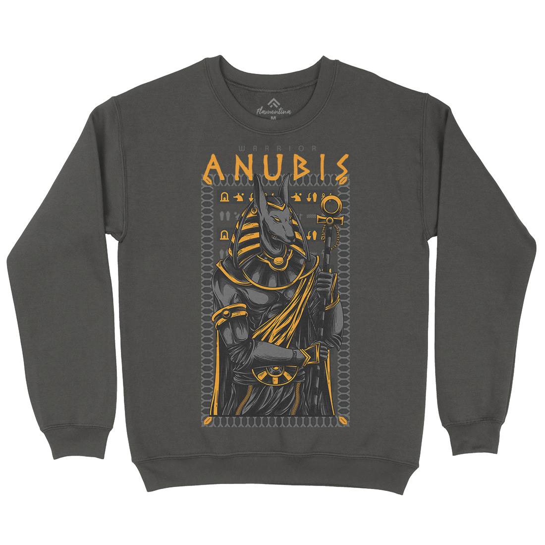 Anubis God Kids Crew Neck Sweatshirt Warriors D706
