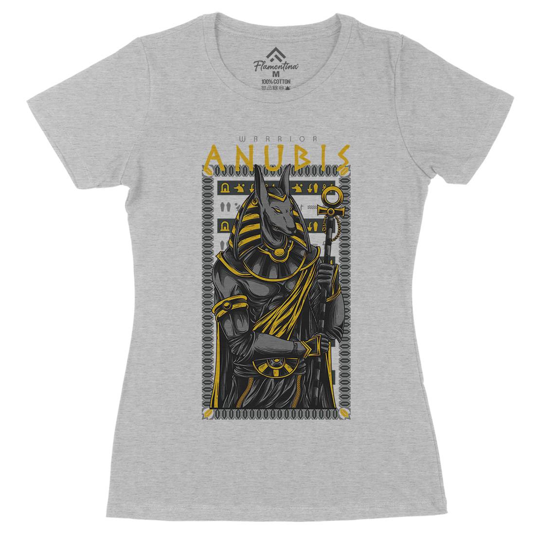 Anubis God Womens Organic Crew Neck T-Shirt Warriors D706