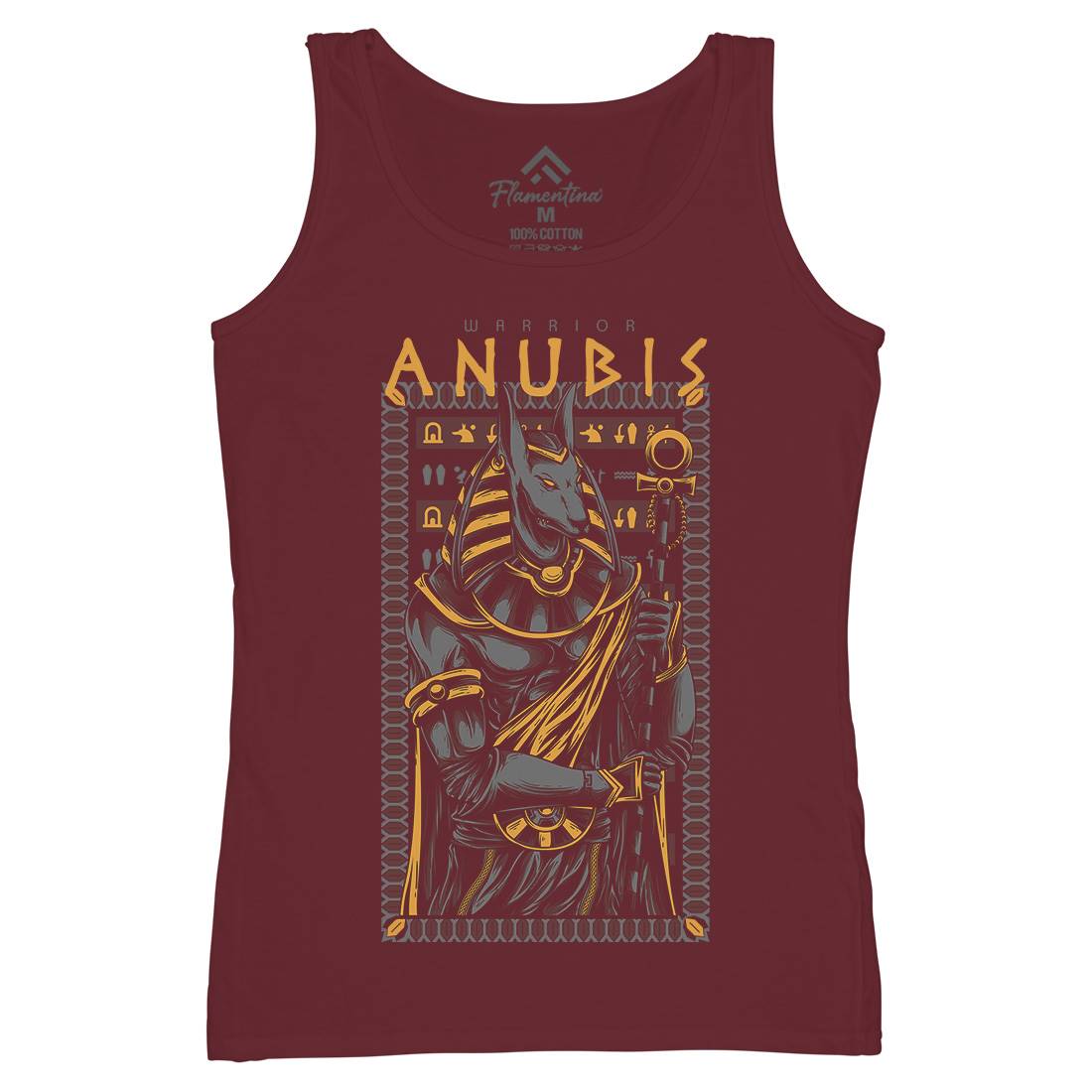 Anubis God Womens Organic Tank Top Vest Warriors D706